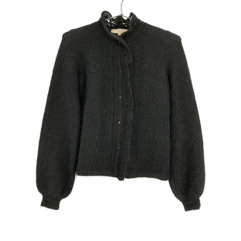 Sezane Fuzzy Black Angie Cardigan Size XXS - Picture 2 of 4